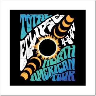 Total Solar Eclipse April 8 2024 Retro Groovy Women Kids Men Posters and Art